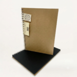 Caderno de Desenho Artístico A4 Kraft/Folhas Pretas
